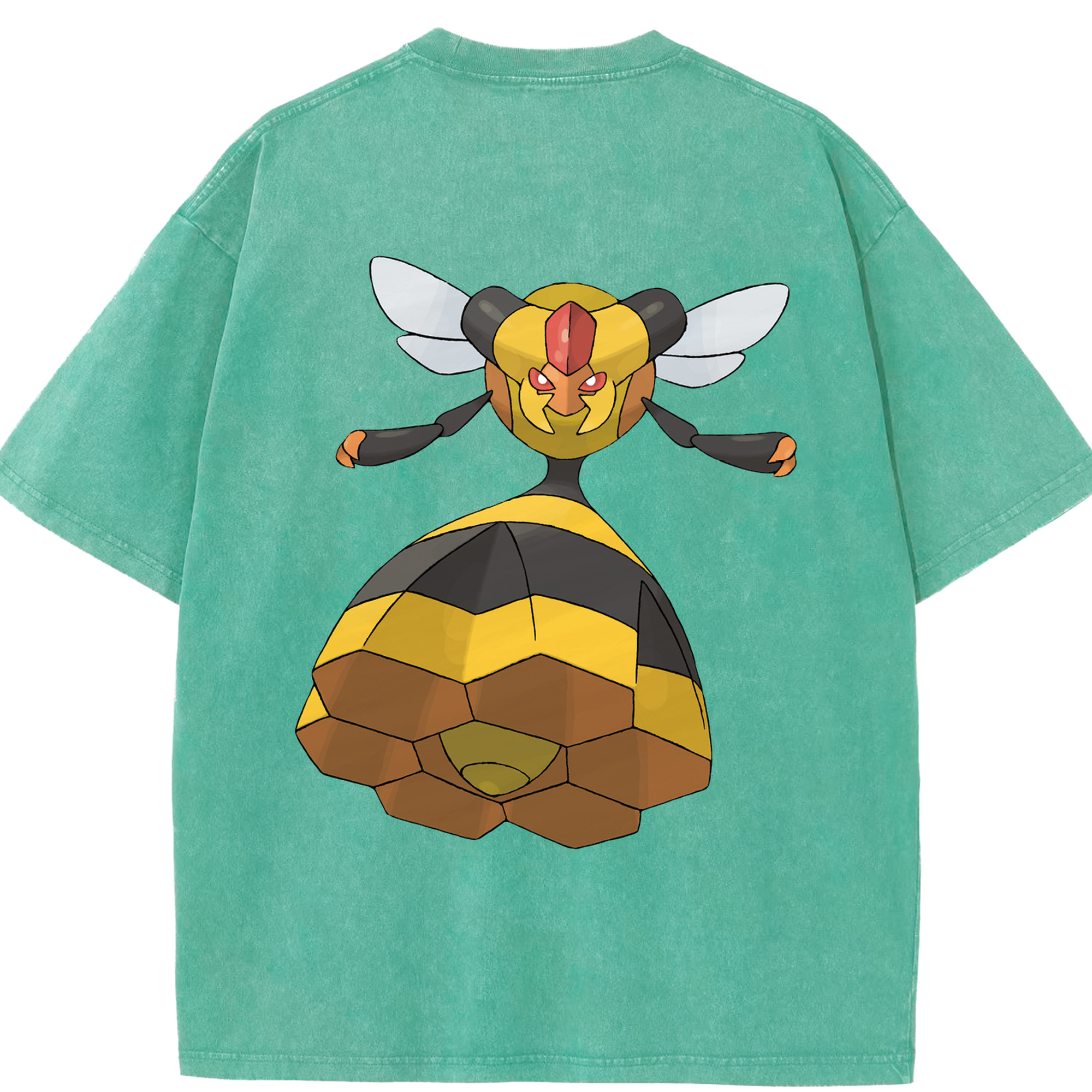 （画像用） ポケットモンスター Pokémon 綿100% ヴィンテージ風 半袖Tシャツ（背面プリント）